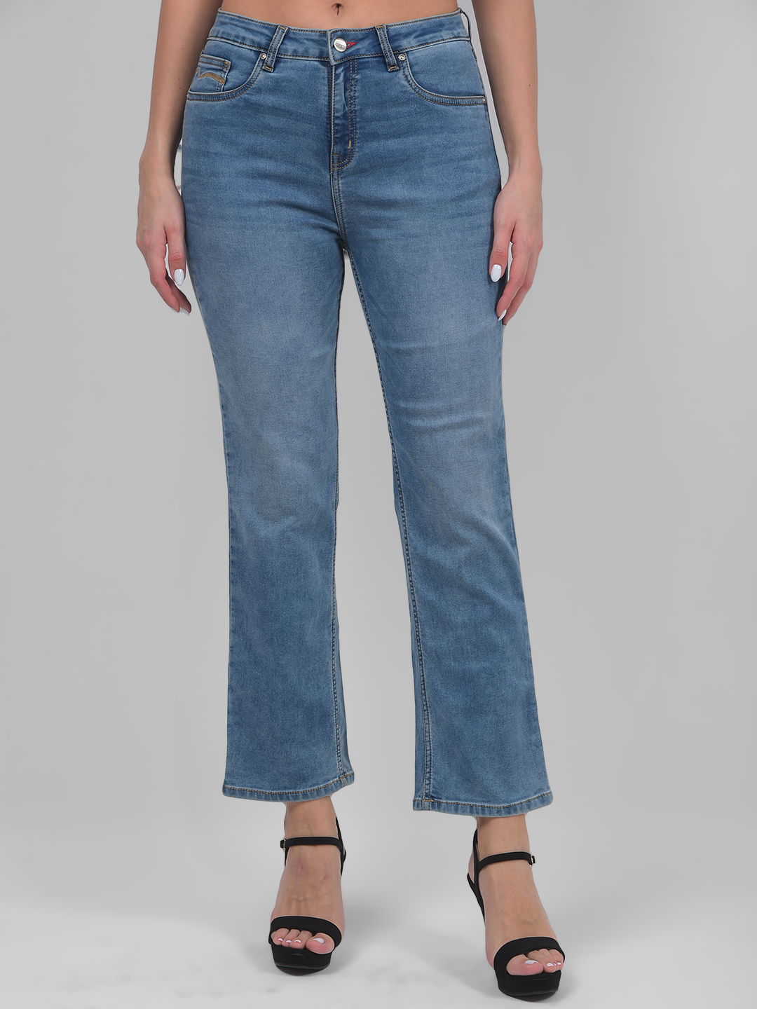 Numero Uno Women Solid Light Blue Jeans